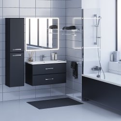 Тумба под раковину Uperwood Foster 291020518 90x45, черная