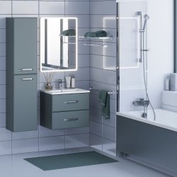 Тумба под раковину Uperwood Foster 291020520 60x41, серый графит