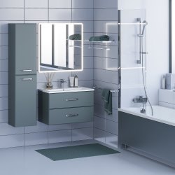 Тумба под раковину Uperwood Foster 291020522 80x45, серый графит