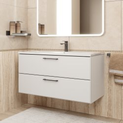 Тумба под раковину Uperwood Foster New TFosterNEW100w 100x45 подвесная, белая