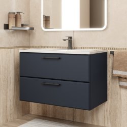 Тумба под раковину Uperwood Foster New TFosterNEW80b 80x45 подвесная, черная