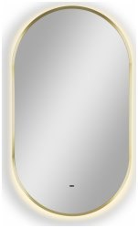 Зеркало с подсветкой Uperwood Next ZNext4580g 45x80, золото