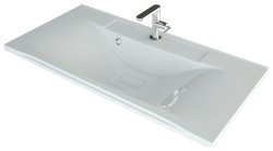 Раковина Uperwood Elen 291120425 90x44.5, белая глянцевая