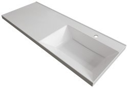 Раковина Uperwood Modern RModern120Rw 120x48, белая глянцевая