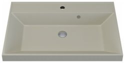 Раковина Uperwood Classic Quartz 291030024 80x45, бежевая матовая, лён