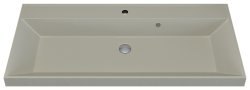 Раковина Uperwood Classic Quartz 293020637 100x45, бежевая матовая, лён