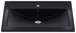 Раковина Uperwood Foster Quartz 291030035 70x45.5, черная матовая, космос