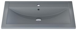 Раковина Uperwood Foster Quartz 291030037 80x45.5, серая матовая, бетон
