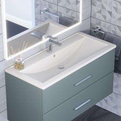 Раковина Uperwood Foster Quartz 291030044 100x45.5, белая матовая, жасмин