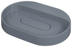 Раковина Uperwood Tanos Quartz RTanosQuartz55B 55x40, серая матовая, бетон