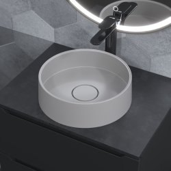 Раковина Uperwood Tanos Quartz RTanosQuartz35J 35x35, белая матовая, жасмин