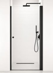 Душевая дверь Cezares ECO ECO-O-B-1-90-C-NERO 90x190, распашная, профиль черный матовый