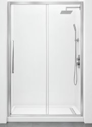 Душевая дверь Cezares LUX-SOFT LUX-SOFT-W-BF-1-150-C-Cr-IV 150x200, раздвижная, профиль хром