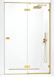Душевая дверь Cezares BELLAGIO BELLAGIO-B-12-140-C-BORO 140x196.8, распашная, профиль матовое золото