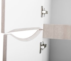 Шкаф-пенал BelBagno FLY-MARINO-1500-2A-SC-RG-P-L 40x150, дуб серый