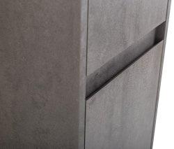 Шкаф-пенал BelBagno KRAFT-1600-2A-SC-CG-R 33x160, серый цемент