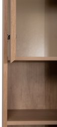 Шкаф-пенал BelBagno KRAFT-1600-1A-SC-RNN-L 33x160, дуб небраска натуральный