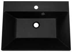 Раковина из искусственного камня BelBagno BB600/450-LV-ART-AST-NERO