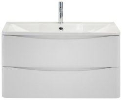 Тумба под раковину BelBagno Acqua ACQUA-900-2C-SO-BL 90x45 подвесная, Белый глянцевый (Bianco Lucido)