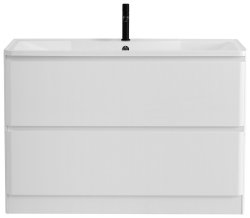 Тумба под раковину BelBagno Albano ALBANO-1200-2C-PIA-BL 120x45 напольная, Белый глянцевый (Bianco Lucido)