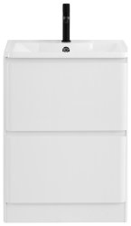 Тумба под раковину BelBagno Albano ALBANO-600-2C-PIA-BL 60x45 напольная, Белый глянцевый (Bianco Lucido)