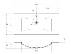 Стеклянная раковина BelBagno BB1010/465-LV-VTR-BL