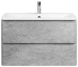 Тумба под раковину BelBagno Albano ALBANO-900-2C-SO-CVG 90x45 подвесная, Венецианская штукатурка (Cemento Verona Grigio)