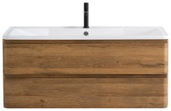 Тумба под раковину BelBagno Albano ALBANO-1200-2C-SO-RR 120x45 подвесная, Дуб фактурный (Rovere Rustico)
