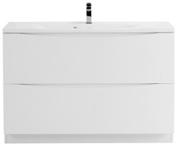 Тумба под раковину BelBagno Marino MARINO-1200-2C-PIA-BL-P 120x45 напольная, Белый глянцевый (Bianco Lucido)
