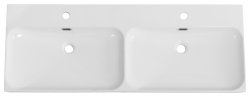 Керамическая раковина с двумя чашами BelBagno BB-8078-120-2