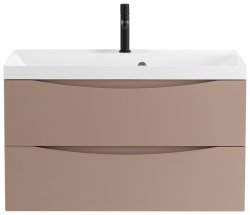Тумба под раковину BelBagno Marino MARINO-900-2C-SO-CL-P 90x45 подвесная, Капучино глянец (Capucino Lucido)
