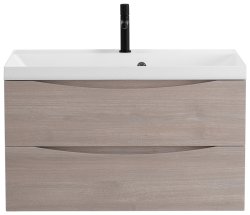Тумба под раковину BelBagno Marino MARINO-800-2C-SO-RG-P 80x45 подвесная, Дуб серый (Rovere Grigio)