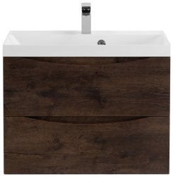 Тумба под раковину BelBagno Marino MARINO-700-2C-SO-RW-P 70x45 подвесная, Дуб мавританский (Rovere Moro)