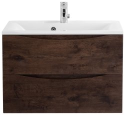 Тумба под раковину BelBagno Marino MARINO-750-2C-SO-RW-P 75x45 подвесная, Дуб мавританский (Rovere Moro)