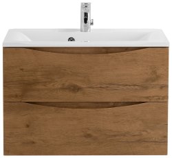 Тумба под раковину BelBagno Marino MARINO-750-2C-SO-RN-P 75x45 подвесная, Дуб натуральный (Rovere Nature)