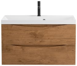 Тумба под раковину BelBagno Marino MARINO-800-2C-SO-RN-P 80x45 подвесная, Дуб натуральный (Rovere Nature)