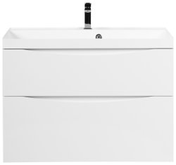 Тумба под раковину BelBagno Marino-H60 MARINO-H60-900-2C-SO-BL-P 90x45 подвесная, Белый глянцевый (Bianco Lucido)