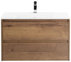 Тумба под раковину BelBagno Kraft KRAFT-1000-2C-SO-RT 100x46 подвесная, дуб табачный