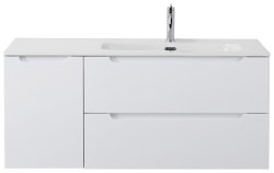 Тумба под раковину BelBagno Etna ETNA-1200-2C-1A-SO-BL-R 120,9x46,2 подвесная, белый глянцевый
