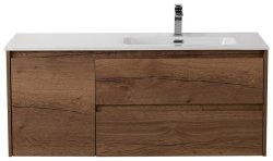 Тумба под раковину BelBagno Kraft KRAFT-1000-2C-1A-SO-RT-R 100x46 подвесная, дуб табачный