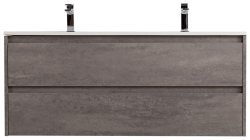 Тумба под раковину BelBagno Kraft KRAFT-1200-2C-SO-2-CG 120x46 подвесная, серый цемент