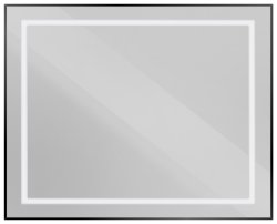 Зеркало с подсветкой BelBagno KRAFT SPC-KRAFT-1000-800-SENS-NERO 100x80, черный