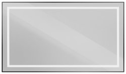 Зеркало с подсветкой BelBagno KRAFT SPC-KRAFT-1400-800-SENS-NERO 140x80, черный