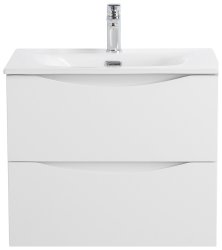 Тумба под раковину BelBagno Marino-Cer-N MARINO-CER-N-600-2C-SO-BL-P 59,6x45,5 подвесная, белый глянцевый