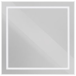 Зеркало с подсветкой BelBagno KRAFT SPC-KRAFT-800-800-SENS-AL 80x80, сатин