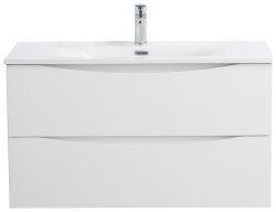 Тумба под раковину BelBagno Marino-Cer-N MARINO-CER-N-1000-2C-SO-BO-P 99,6x45,5 подвесная, белый матовый
