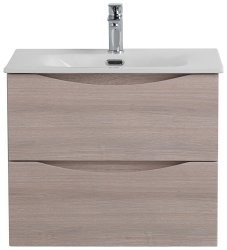 Тумба под раковину BelBagno Marino-Cer-N MARINO-CER-N-600-2C-SO-RG-P 59,6x45,5 подвесная, дуб серый