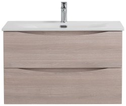 Тумба под раковину BelBagno Marino-Cer-N MARINO-CER-N-800-2C-SO-RG-P 79,6x45,5 подвесная, дуб серый
