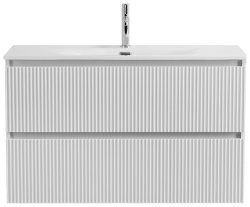 Тумба под раковину BelBagno Uno-Mini UNO-MINI-1000-2C-SO-BO 100x39,5 подвесная, белый матовый