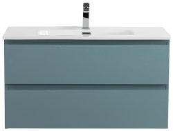 Тумба под раковину BelBagno Kraft KRAFT-800-2C-SO-AO 80x45,5 подвесная, голубой матовый
